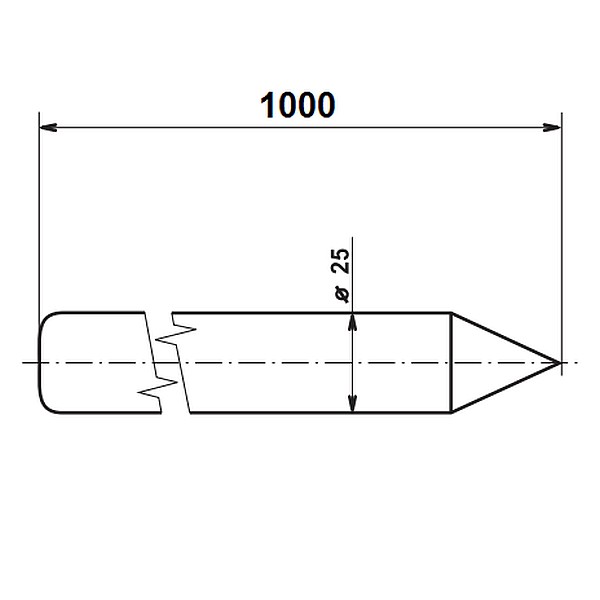 TREMIS ZT 1,0 ( FeZn ) zemnící tyč  *V430