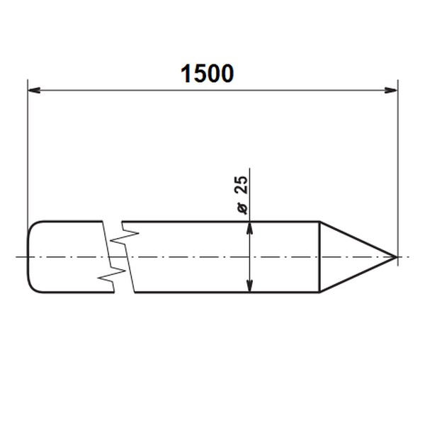 TREMIS ZT 1,5 ( FeZn ) zemnící tyč *V435