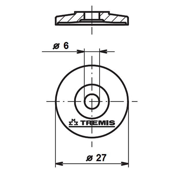 TREMIS Podl. 6 PE ( plast ) podložka PE *VS110