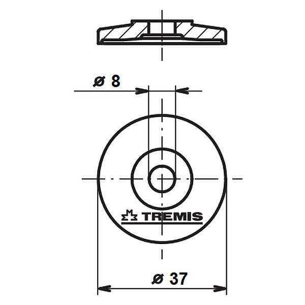 TREMIS Podl. 8 PE ( plast ) podložka PE *VS115