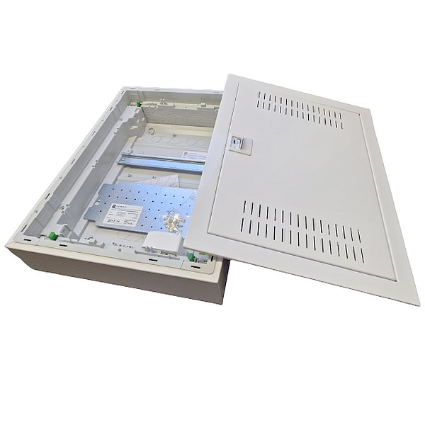 Multimediální rozvodnice SEZ C-BOX N MSF 28M na omítku IP30, perforovaná dvířka, 358x478x95 mm