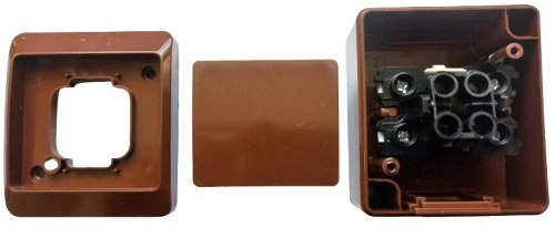 Famatel 5338-06 GALATEA IP44 Přepínač křížový č.7 (hnědá)