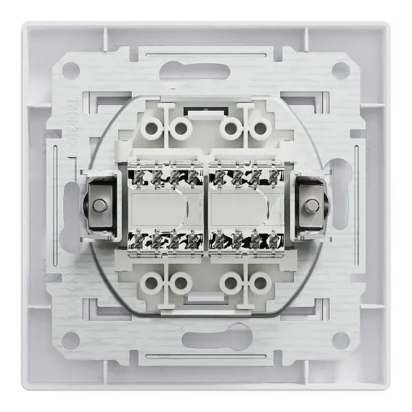 Schneider EPH4400121 Asfora dvojzásuvka datová 2xRJ45, kat.5e UTP - bílá