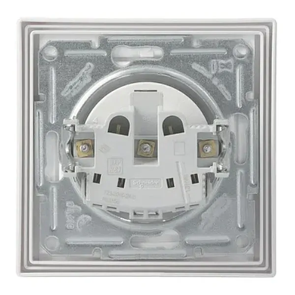 Schneider EPH2800321 Asfora zásuvka 2P+PE, clonky, IP44 - bílá