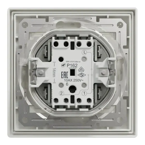 Schneider EPH0400421 Asfora Přepínač střídavý, č.6, IP44 - bílá