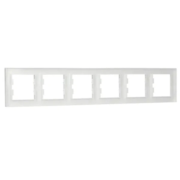 Schneider EPH5800621 ASFORA Rámeček šestinásobný - bílá