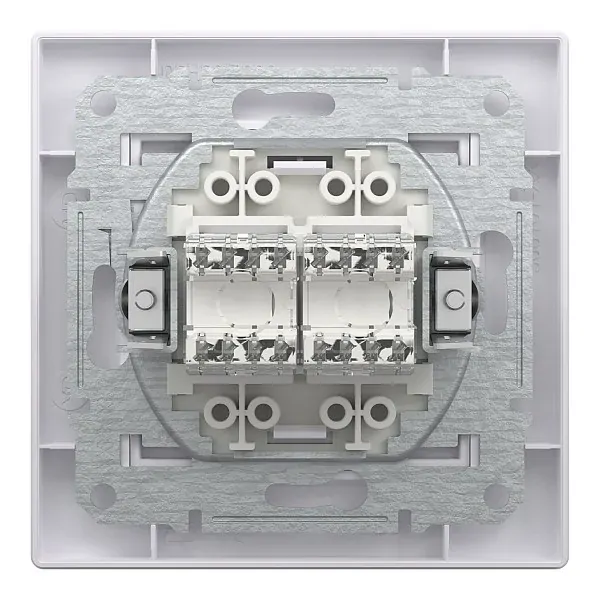 Schneider EPH4800121 Asfora Dvojzásuvka datová 2xRJ45, kat.6 UTP - bílá