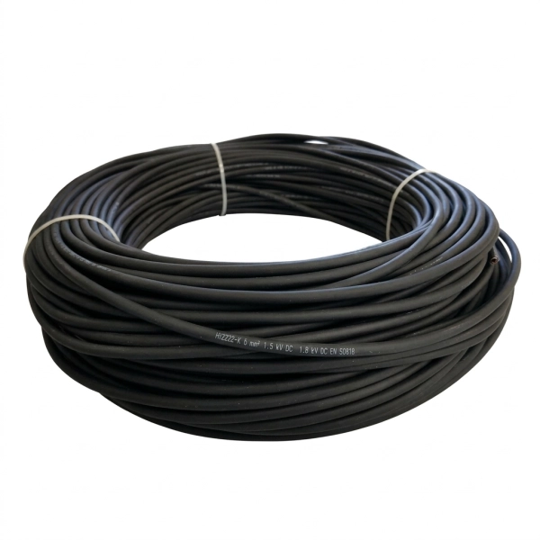 Solarkabel H1Z2Z2-K 6 sw černý průřez 6mm2