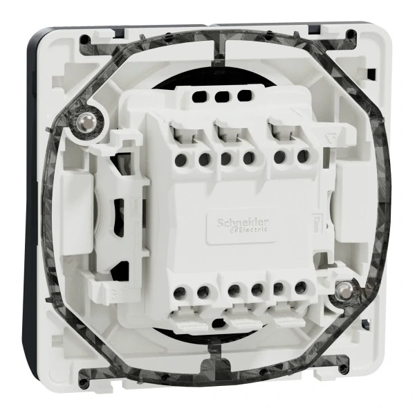 SCHNEIDER MUR35019 MUREVA Přepínač dvojitý střídavý č.6+6, IP55, Antracit