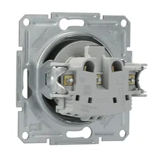 Asfora Zásuvka 2P+PE 250V 16A, clonky, antracit SCHNEIDER EPH2800271