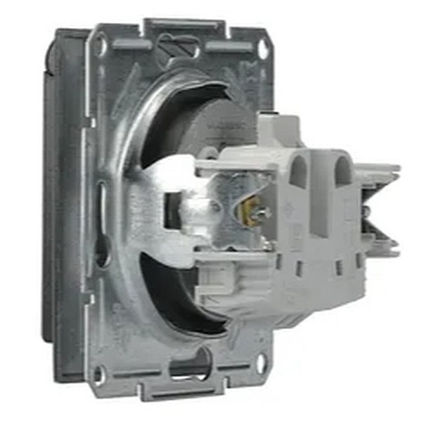 Asfora Zásuvka 2P+PE 250V 16A, clonky, IP44, antracit SCHNEIDER EPH2800671