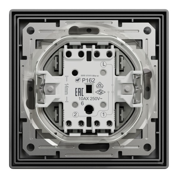 Asfora Přepínač střídavý řazení 6, IP44, antracit SCHNEIDER EPH0400471