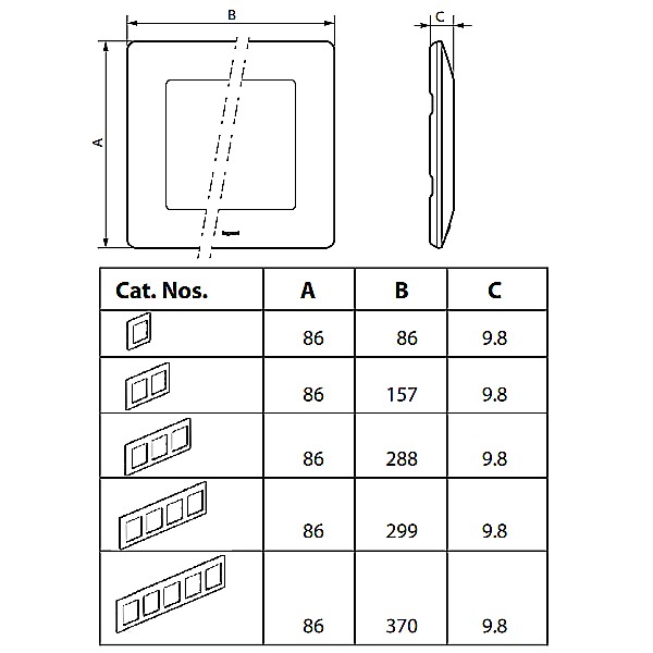 Valena Life rámeček 2-násobný bílá Legrand 754002