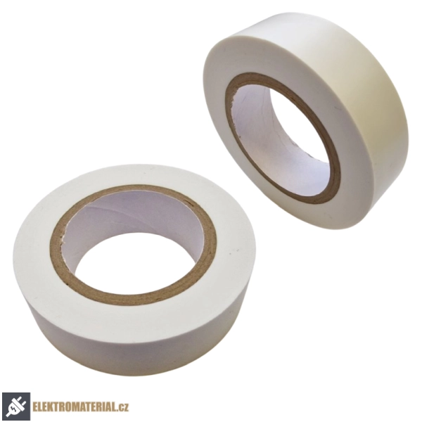 Izolační páska PVC 15x10 bílá