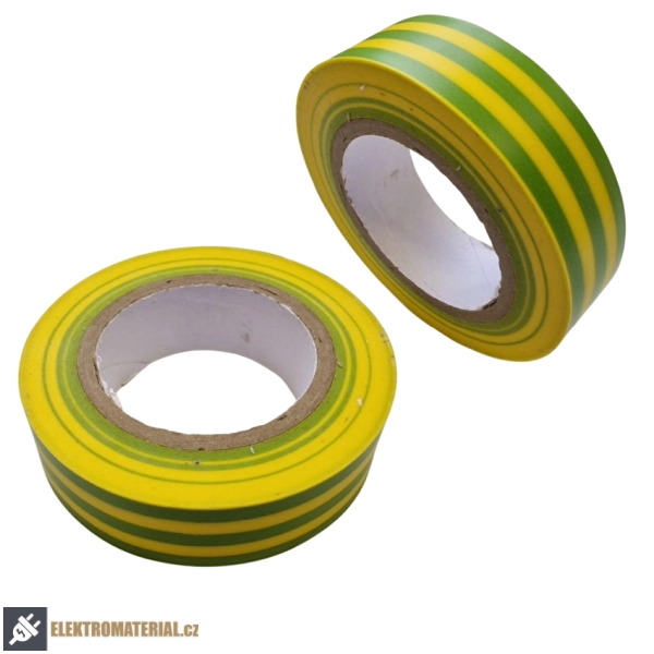 Izolační páska PVC 15x10 zel.žlutá
