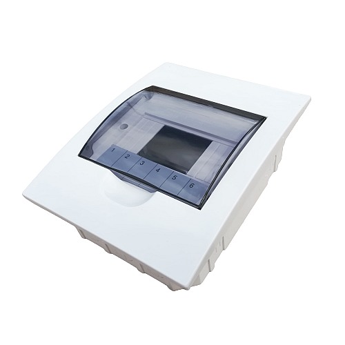 Elektrický rozvaděč SEZ STI606-6 6M modulový pod omítku transparentní dvířka