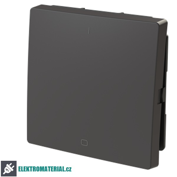 ABB 3559T-A00655 237 ZONI Kryt spínače jednoduchý s potiskem, pro řazení 2 matná černá