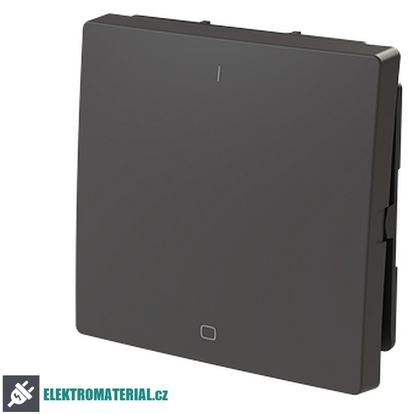 ABB 3559T-A00933 237 ZONI Kryt spínače jednoduchý s potiskem, pro řazení 3 matná černá