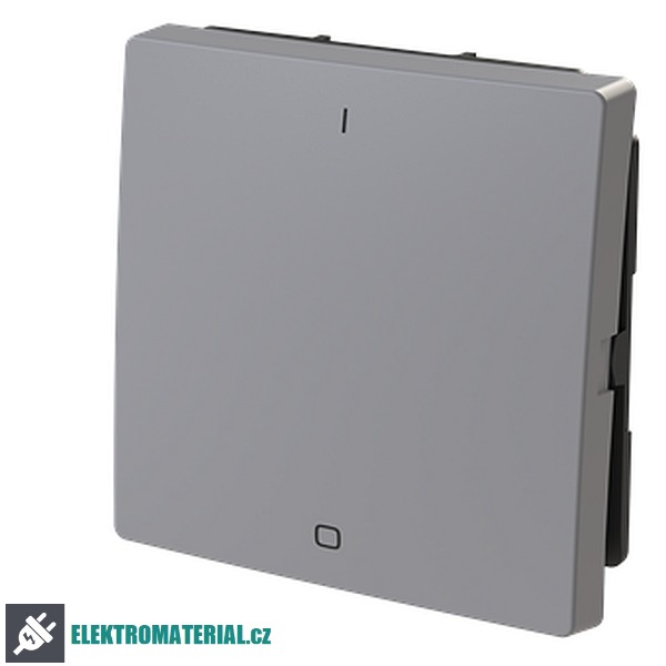 ABB 3559T-A00933 241 ZONI Kryt spínače jednoduchý s potiskem, pro řazení 3 šedá