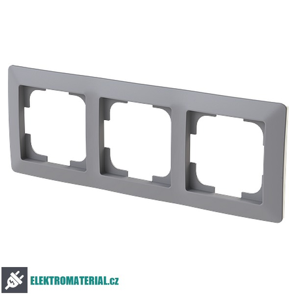 ABB 3901T-A00030 141 ZONI Rámeček trojnásobný, pro vodorovnou i svislou montáž šedá / bílá