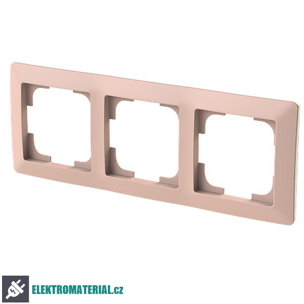 ABB 3901T-A00030 142 ZONI Rámeček trojnásobný, pro vodorovnou i svislou montáž pudrová / bílá