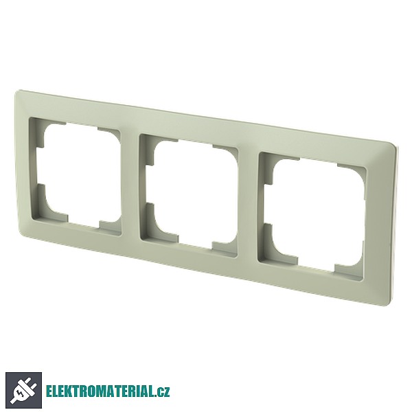 ABB 3901T-A00030 143 ZONI Rámeček trojnásobný, pro vodorovnou i svislou montáž olivová / bílá