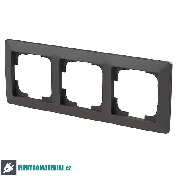 ABB 3901T-A00030 237 ZONI Rámeček trojnásobný, pro vodorovnou i svislou montáž matná černá