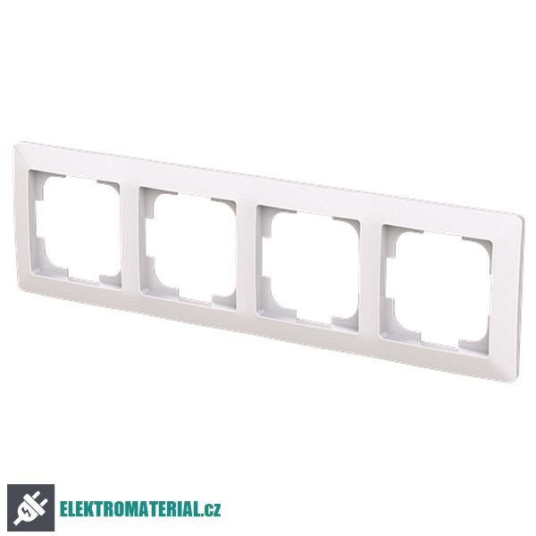 ABB 3901T-A00040 500 ZONI Rámeček čtyřnásobný, pro vodorovnou i svislou montáž bílá