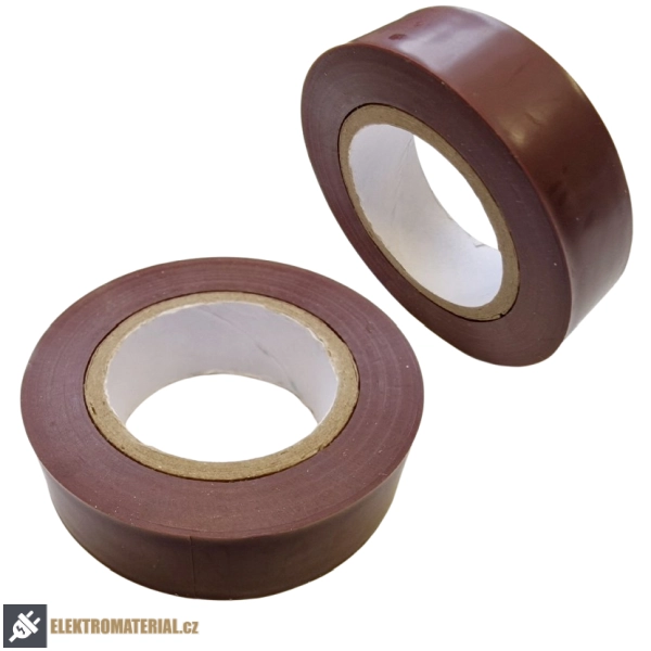 Izolační páska PVC 15x10 hnědá
