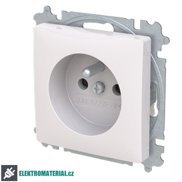 ABB 6619T-A06657 500 ZONI Zásuvka jednonásobná, s cl. bílá