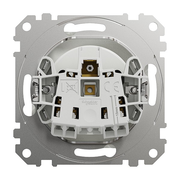SCHNEIDER SDD111012 SEDNA Zásuvka 230V 16A clonky bezšroubová, bílá