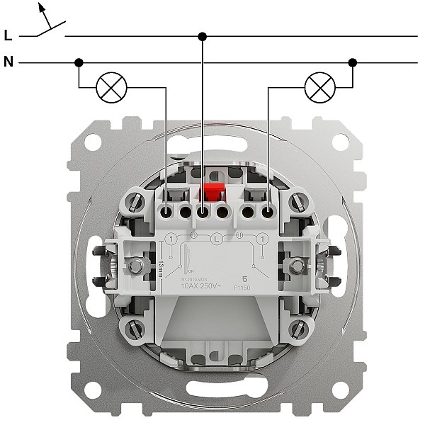 SCHNEIDER SDD112105 SEDNA Přepínač sériový ř.5, béžová