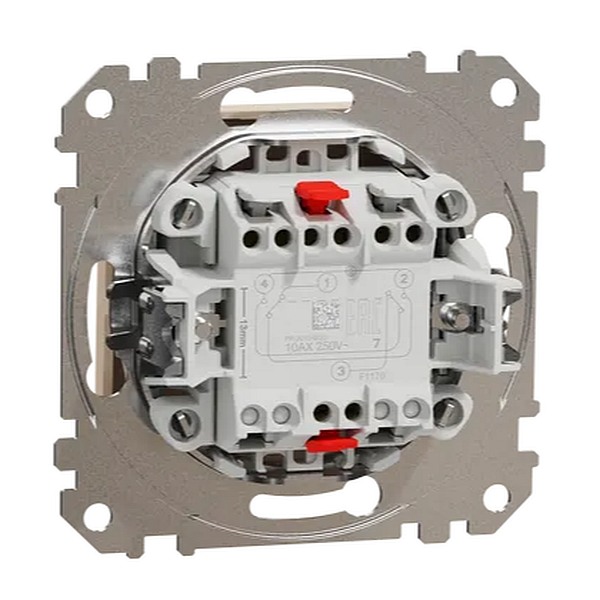 SCHNEIDER SDD112107 SEDNA Přepínač křížový ř.7, béžová