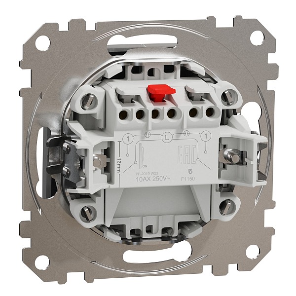 SCHNEIDER SDD113105 SEDNA Přepínač sériový ř.5, alu