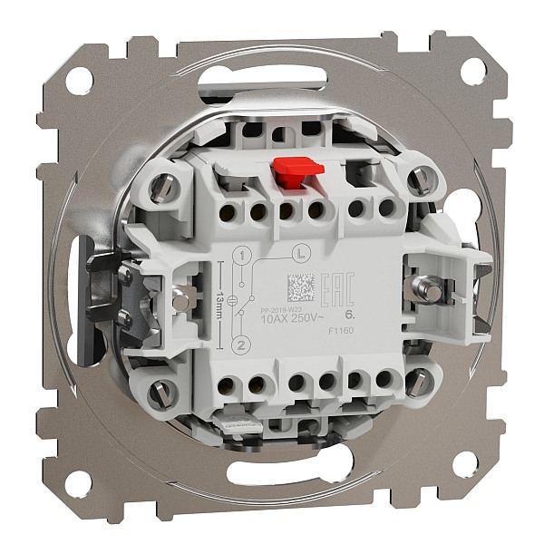 SCHNEIDER SDD113106 SEDNA Přepínač střídavý ř.6, alu