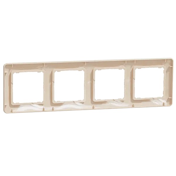 SCHNEIDER SDD312804 SEDNA Rámeček čtyřnásobný, béžová