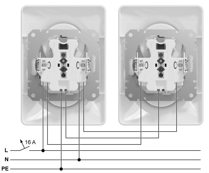 SCHNEIDER SDD313211C SEDNA Zásuvka dvojnásobná 230V 16A, alu