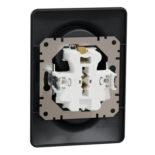 SCHNEIDER SDD314211C SEDNA Zásuvka dvojnásobná 230V 16A, Antracit