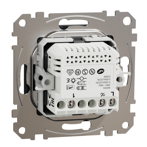 SCHNEIDER SDD114502 SEDNA Univerzální otočný LED stmívač, Antracit