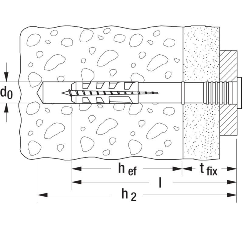BERNER 215672-100 Hmoždinka natloukací FLASHFIX II 8x80 ZN
