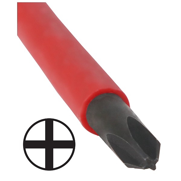 Tracon SD60100PH2 Šroubovák křížový s izolací na 1000 V, CrV, PH2 6×100mm