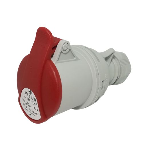 Průmyslová zásuvka spojovací ISN 1643 400V, IP44, 16A, 4-pól