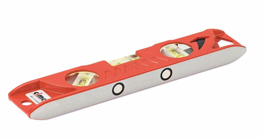 CIMCO 211528 Umělohmotná vodováha 250 x 19 x 45 mm