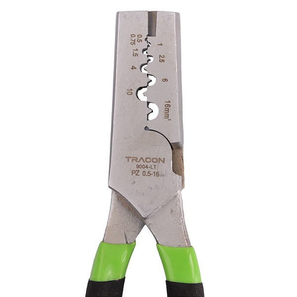 Tracon 9004-LT Lisovací kleště do průřezu vodiče 0,5-16mm2, pro dutinky a dvojdutinky