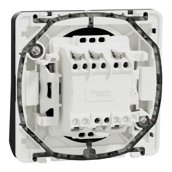SCHNEIDER MUR35326 MUREVA Tlačítko dvojité ř.1/0+1/0So, IP55, antracit