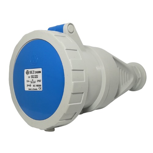 Průmyslová zásuvka spojovací ISG 3232 230V, IP67, 32A, 3-pól