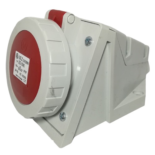 Průmyslová nástěnná zásuvka IZG 1643 400V, IP67, 16A, 4-pól