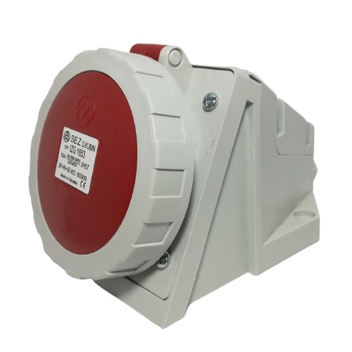 Průmyslová nástěnná zásuvka IZG 1653 400V, IP67, 16A, 5-pól