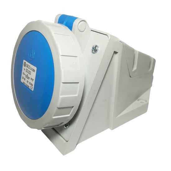 Průmyslová nástěnná zásuvka IZG 3232 230V, IP67, 32A, 3-pól