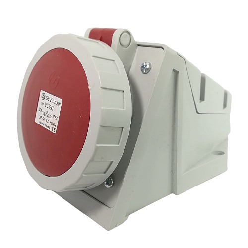 Průmyslová nástěnná zásuvka IZG 3243 400V, IP67, 32A, 4-pól